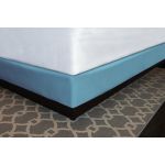 Designer Décor Contour Box Spring Wrap,  Polyester Shantung, Queen 9", 60x80x9, Wedgewood